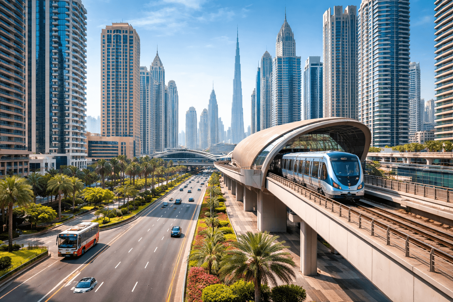 Best Dubai areas near metro & public transport (walkable, connected & convenient)