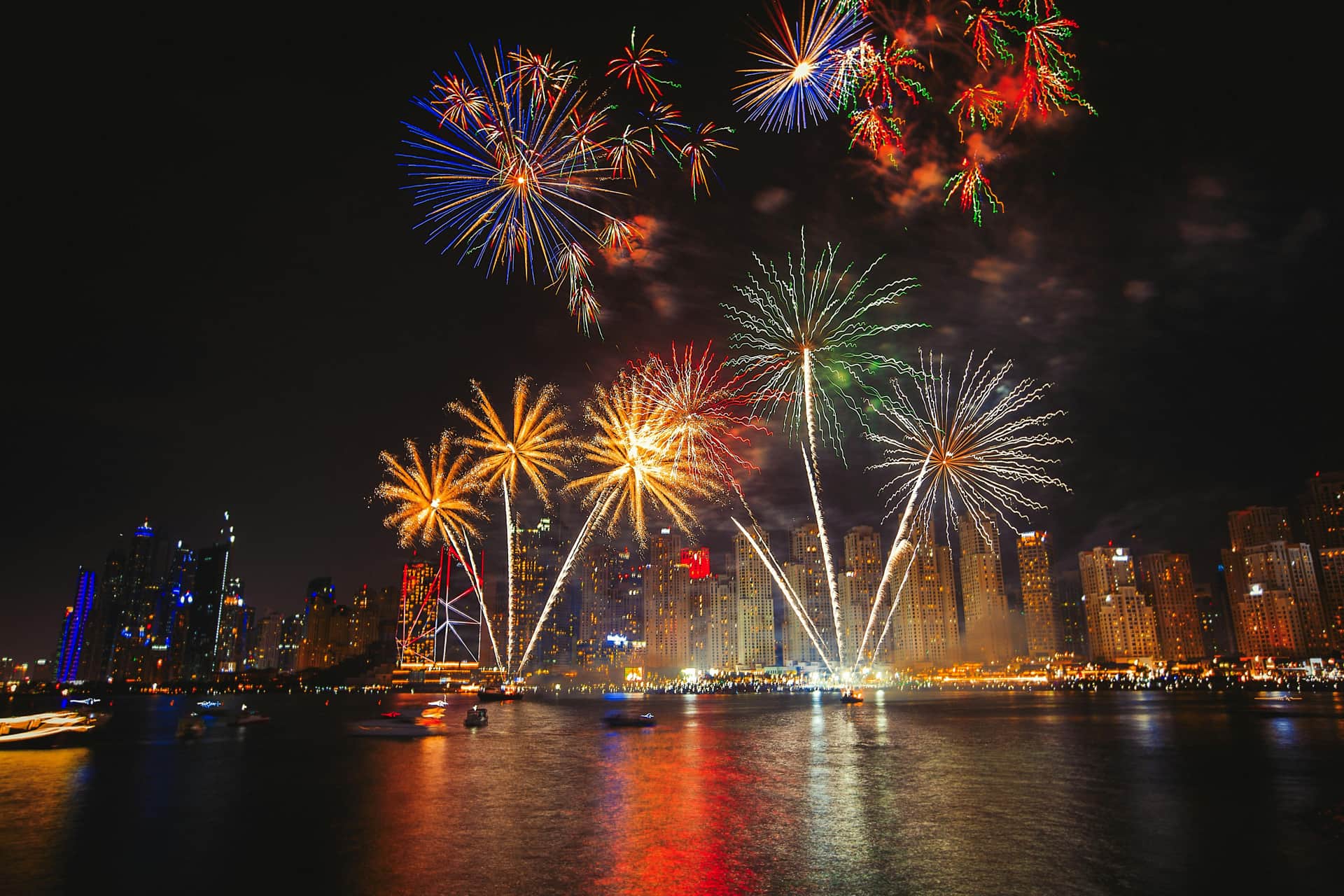 Nye celebrations in dubai
