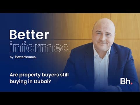 Are property buyers still buying in Dubai?