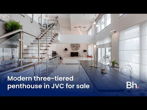 Modern three-tiered penthouse in JVC for sale | Betterhomes