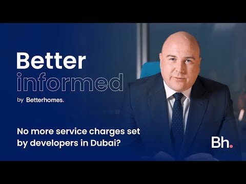 No more service charges set by developers in Dubai?