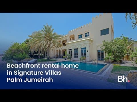 Beachfront home in Signature Villas, Palm Jumeirah | Betterhomes