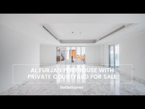 Al Furjan Penthouse With Private Courtyard For Sale | Betterhomes