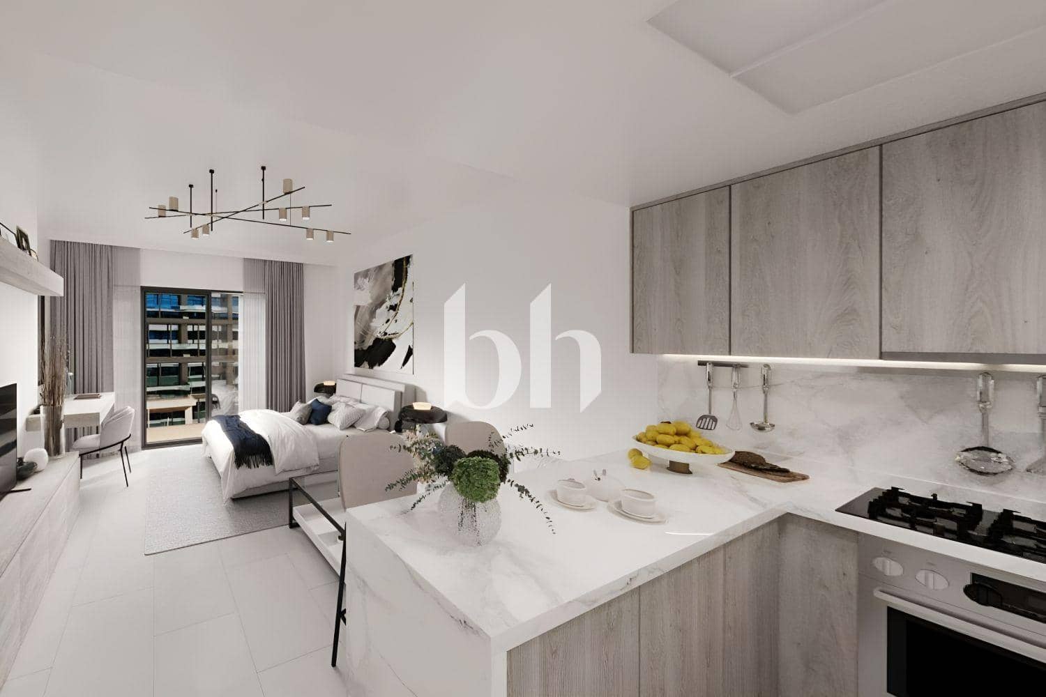 Studio Apartment in Louvre Abu Dhabi Residences
