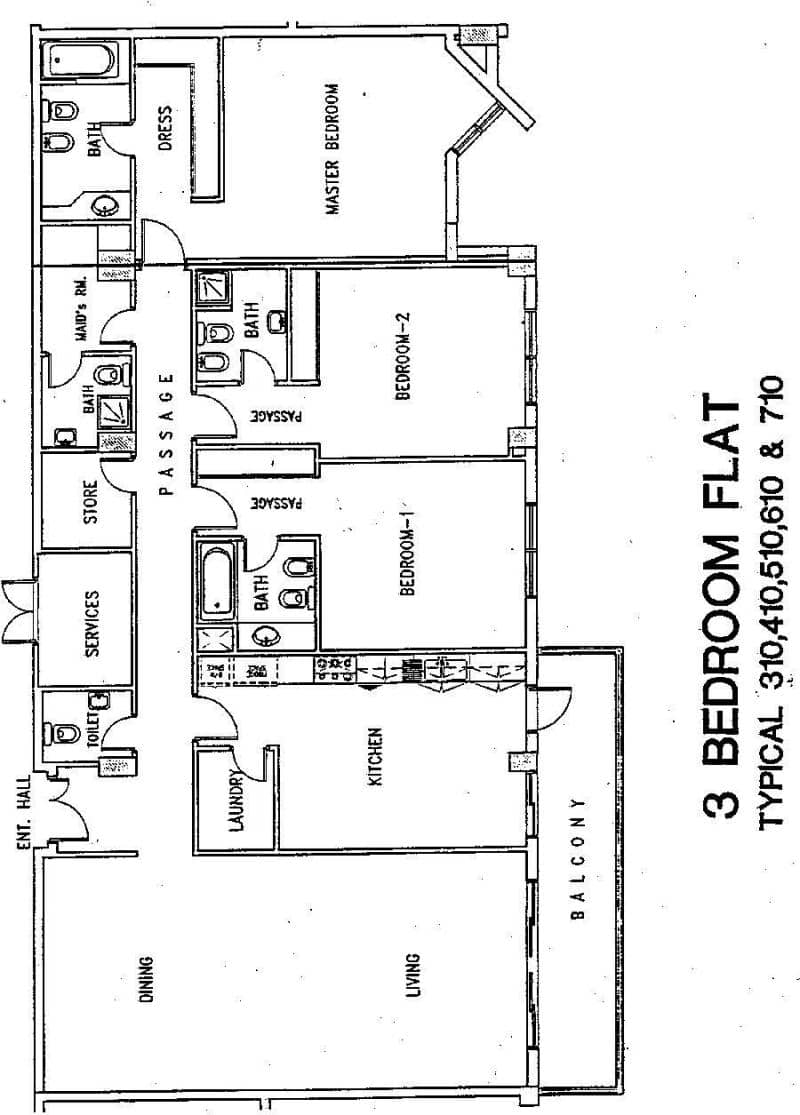 3 Bedroom Apartment in Ajdan Residence